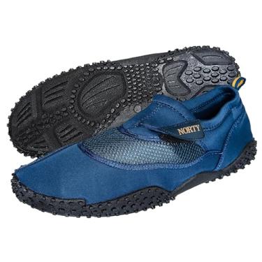 Imagem de NORTY Sapato aquático masculino tamanho grande 13-18 Aqua Sock Wave – à prova d'água para piscina, praia e esportes, Azul marino, 50