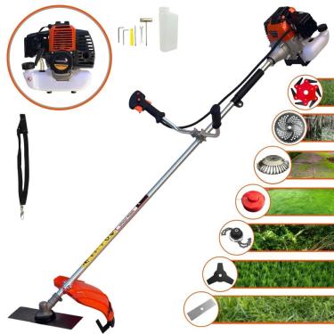 Imagem de Cortador de Grama Completa À Gasolina Import Way IWRGM2T5X163 2 Tempos 63cc 3HP Alta Performance Roçadeira Com Carretel e Kit Com 6 Opções de Corte