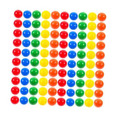 Imagem de oshhni Bolas de rifa redondas, lisas e compactas de 4 cm, decorativas para eventos, leves, para máquinas de automática, cápsulas para bolas de bingo, 5 Cores, 95 a 100 Bolas