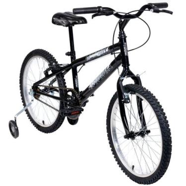 Imagem de Bicicleta Aro 20 Infantil MTB Boy Com Roda Lateral - Tridal Bike, Pret