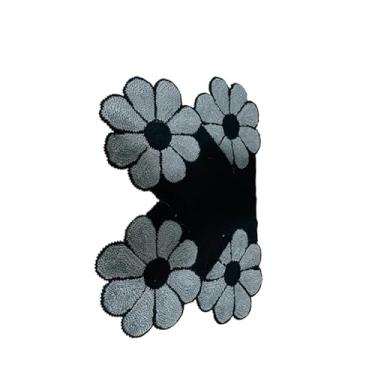 Imagem de Conjunto de tapetes para passadeira de corrida Tapetes de cozinha Decoração funcional Conforto Casa(Jogo Três Peças Cinza/Preto)