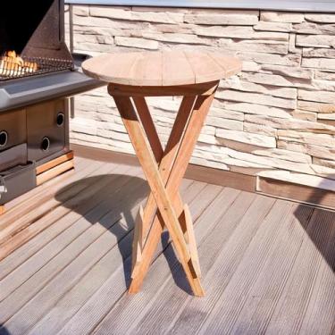 Imagem de Bistrô para bar Dobrável de Madeira Macia Ismalu, Natural