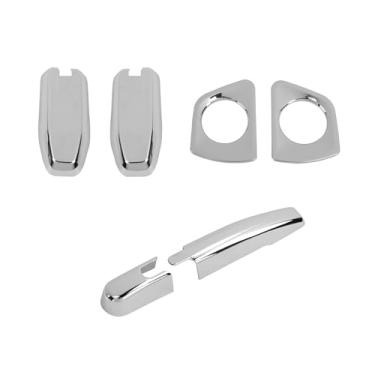 Imagem de Linskip Kit combo externo cromado adequado para Ford Bronco Sport 2024-2021, dobradiça de janela - limpador - capas de luz de porta-malas