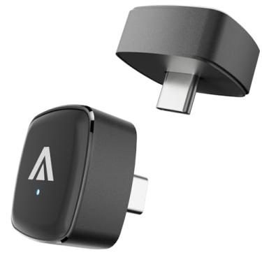 Imagem de Adaptador automotivo D7C 2 em 1 sem fio CarPlay e Android, mini dongle Plug & Play USB tipo C, converte conexão com fio de fábrica para carros 2016+, sem atraso, para iPhone e telefone Android