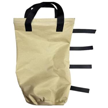 Imagem de BAHULA Sacos de areia de dossel, pacote com 4 sacos de peso para área externa, tenda de dossel dobrável, kit de saco de areia, sacos de areia para barraca de dossel ao ar livre abrigo solar escada de