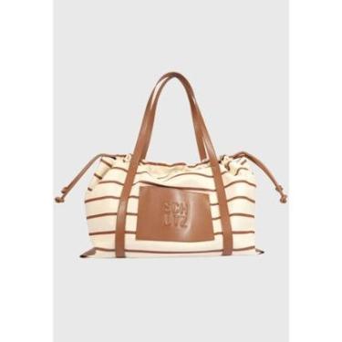 Imagem de Bolsa Shopping Willa Listrada Caramelo Schutz-Feminino
