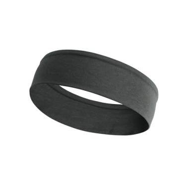 Imagem de Faixa de cabeça de fitness, faixa elástica antiderrapante para ioga para homens e mulheres, corrida, ioga, acessório de cabelo fitness (cinza)