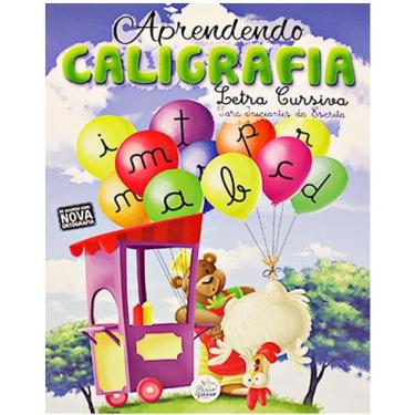 Imagem de Aprendendo caligrafia - Letras cursivas para iniciantes da escrita - P