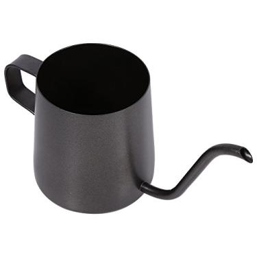 Imagem de GLOGLOW Chaleira de Fogão Com Pescoço de Ganso de Aço Inoxidável Preto, Chaleira para Gotejamento de café, 350ml, Alça Ergonômica, Bico de Precisão e Suprimentos para café e chá (250ml)