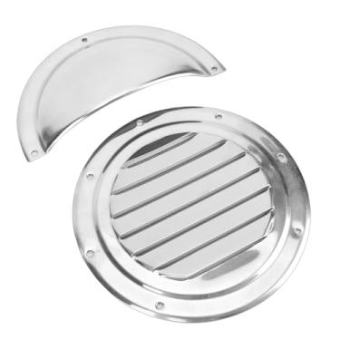 Imagem de Fydun Tampa Redonda de Ventilação de Ar Com Veneziana de 5 Polegadas, Placa de Ventilação de Cabine de Iate Marinho de Aço Inoxidável 304 Com Tampa, para Barcos, Casas, Churrasco,