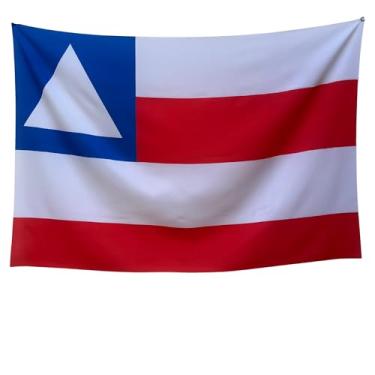Imagem de Bandeira Decorativa da Bahia, Uso Interno/Externo, Oxford Premium, 150x100cm, Sublimação Laser, Multicolorido, Decoração