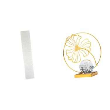 Imagem de Whtkoph Abajur de Chão de Papel para Sala de Estar com Estátua de Folha de Ferro, Ornamento Decorativo para Estante, Mesa de Escritório E Quarto.