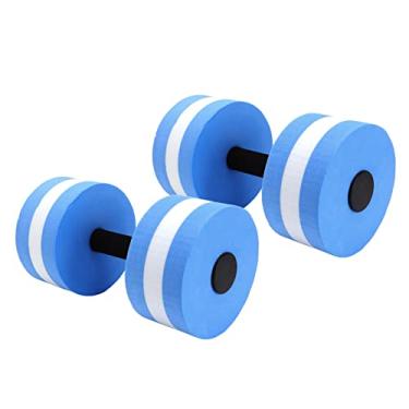 Imagem de Cocoarm 2pcs Halteres de Espuma Aqua Halteres Altamente Flutuantes para Piscina Flutuantes de EVA Design Colorido para Esportes Aquáticos Tamanho Único 15 X 27cm/5,9 X (BLUE)