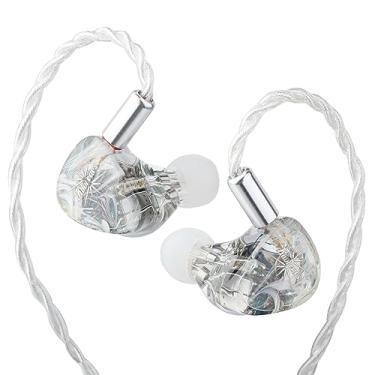 Imagem de HIFIXAUDIO Kiwi Ears Orchestra Lite in Ear Monitor, fone de ouvido personalizado 8BA Hi-Fi, fone de ouvido para monitor de estúdio, fones de ouvido com fio com cabo OFC destacável, placa frontal