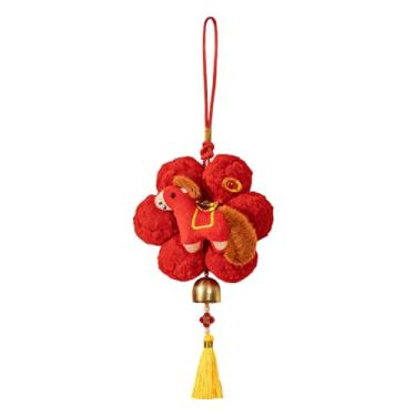 Imagem de Decorações De Ano Novo | 2026 Pingente Do Ano Chinês Do Cavalo,Ornamentos Decorativos para Árvore do Festival da Primavera | Para Celebrações em Janela, Porta, Sala, Parede e