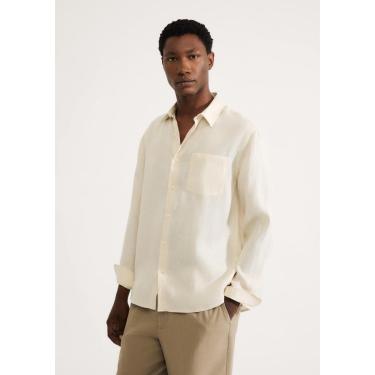 Imagem de Camisa Masculina Manga Longa Em Linho-Masculino