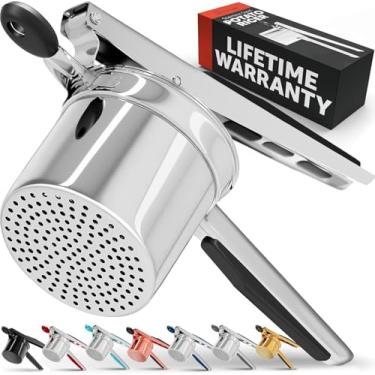 Imagem de PriorityChef – Espremedor de batata grande de 425 g, ferramenta de cozinha de aço inoxidável resistente e triturador de batatas, acessório de cozinha para purê de batatas perfeito – sempre
