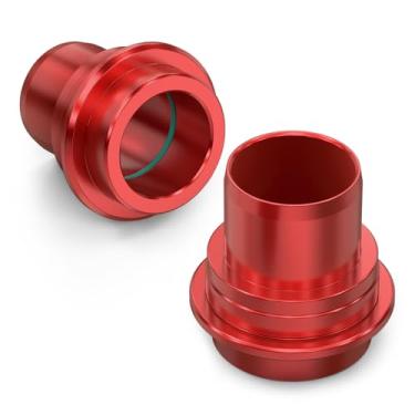 Imagem de NICECNC Colares espaçadores de roda dianteira compatíveis com Stark Varg EX MX 2024-2025, kit espaçador de roda dianteira 7075-T6 alumínio, vermelho