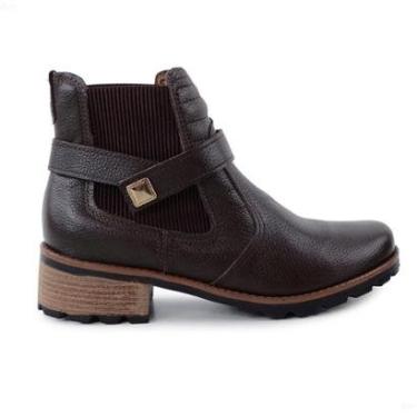 Imagem de Bota Feminina Coturno 100% Couro Conforto Pegada 281412-Feminino