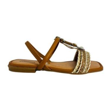 Imagem de Sandália Feminina Mississipi Tiras Trançadas Rústicas-Feminino