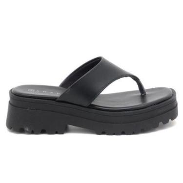 Imagem de Tamanco Ramarim Plataforma Tratorado Dedo Tira Larga Feminina 2338242-Feminino