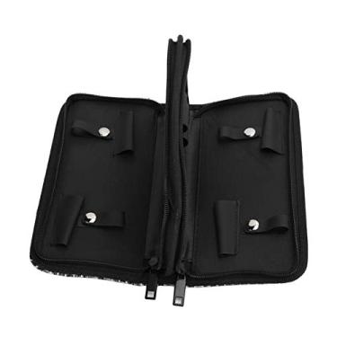 Imagem de Cryfokt Estojo para Tesoura de Tesoura para Ferramentas de Barbeiro de Salão, Bolsa Elegante para Cabeleireiro Com Design de Camada Dupla, Protege Tesouras de Cabeleireiro, Suporte para Ferramentas
