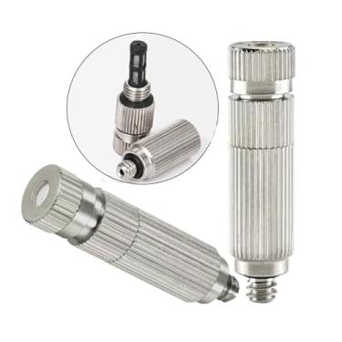 Imagem de GQQGSHOP 10 peças de bocal de névoa de pulverização para evitar entupimento 10/24 UNC bocal de pulverização de névoa com filtro, pulverizadores de névoa de água para paisagismo ao ar livre sistema de