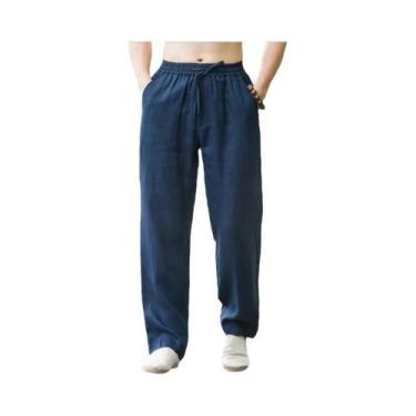 Imagem de Moletom Masculino Casual de Algodão e Linho - Ideal para Verão, Praia 