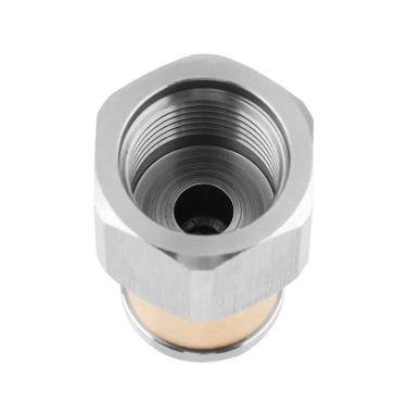 Imagem de Generic Bocal Giratório SS304 de Aço Inoxidável para Limpeza de Esgoto de Pressão para Lavagem de Drenos 3/8BSP Feminino - Bocal de Jato Resistente à Ferrugem Durável para Limpeza de Esgoto e Drenos