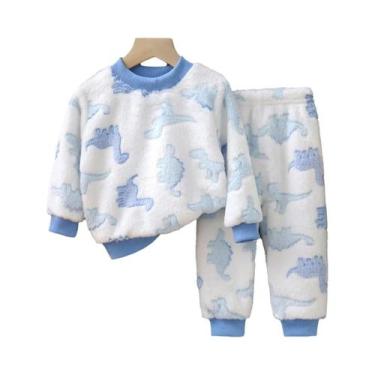 Imagem de Pijamas De Flanela Para Meninas E Meninos Outono Inverno Conjuntos De 