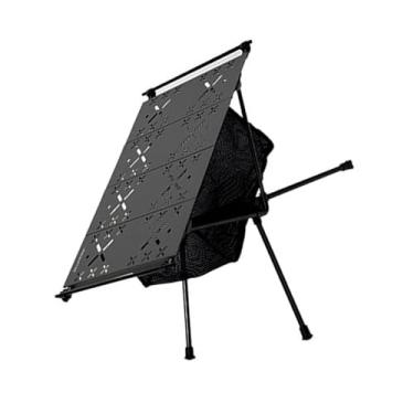 Imagem de Mesa de acampamento ao ar livre Ainoli Mesa dobrável leve de liga de alumínio Mesa de piquenique portátil (Preta)