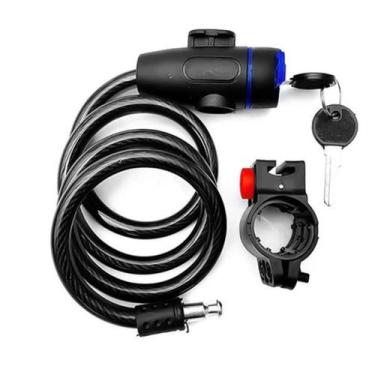 Imagem de Cadeado Para Bike 12x1200mm Tranca anti-furto Acessório de Segurança p