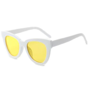 Imagem de Óculos de Sol Ombro a Ombro com Estampa de Leopardo Oversized, Proteção UV400, para Homens e Mulheres, Ideais para Esportes ao Ar Livre, Corrida e Ciclismo, Branco e Amarelo