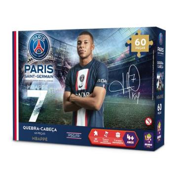 Imagem de Quebra Cabeça Colecionável PSG - Mbappe 60 peças