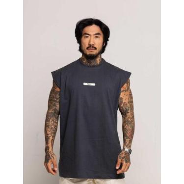 Imagem de Regata Oversized Rubber - thpe store, Cinza chumbo, GG