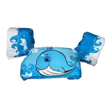 Imagem de Boia Flutuador Colete, Salva-vidas Infantil, Ajustável para Praia e Piscina até 25 Kg. Ideal para a Segurança do seu Filho na Piscina (Azul Baleia)