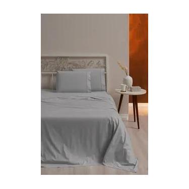 Imagem de Lençol Casal Avulso Sem Elástico MicroPercal Ponto Palito Ref.4M - Cas