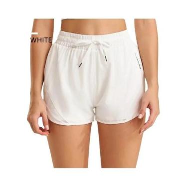 Imagem de Shorts De Yoga Femininos Para Academia, Roupas Ativas Para Corrida E T