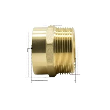 Imagem de DN40 G 1-1/5.1 cm BSPP macho x soquete de solda de 42 mm latão adaptador acoplador água gás óleo