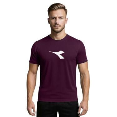 Imagem de Camiseta Diadora Big Logo Masculina - Bordô XGG, Bordô, XGG
