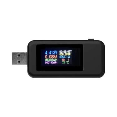 Imagem de Testador USB Tipo-C 10 Em 1, Voltímetro Digital, Medidor De Temperatur