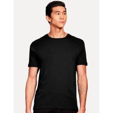 Imagem de Camiseta Aramis Masculina Basic Lisa Mono Liquid Cotton Preta-Masculino