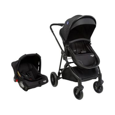 Imagem de Carrinho de Bebê com Bebê Conforto Cosco Kids Lummy Duo até 22kg, Pret