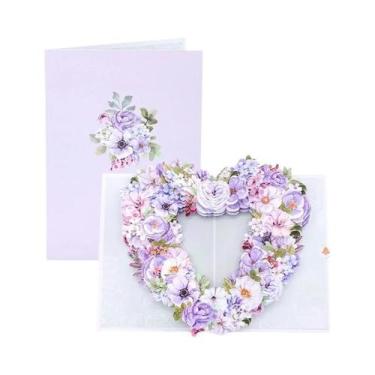 Imagem de Cartão De Aniversário E Dia Dos Namorados Com Orquídeas Rosas E Envelo