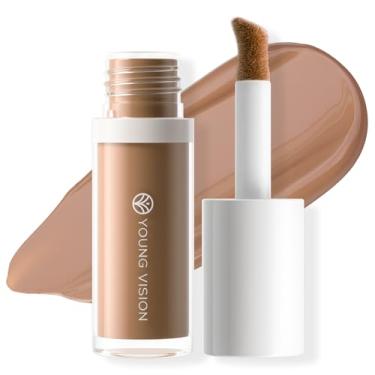 Imagem de YOUNG VISION Contorno do bronzeador líquido, bronzeador líquido coreano de longa duração, não pegajoso, à prova d'água, brilho bronzeado para rosto e bochechas, contorno de água pigmentada hidratante