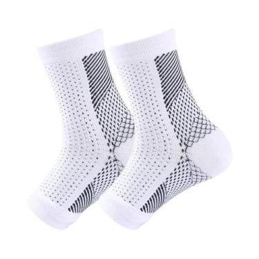 Imagem de Meias De Compressão Unissex Para Neuropatia Com Suporte Para Tornozelo