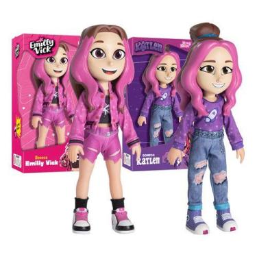Imagem de Kit Bonecas Katlen E Emily Vick Youtube Nova Boneca Dos Rosa - Baby Br