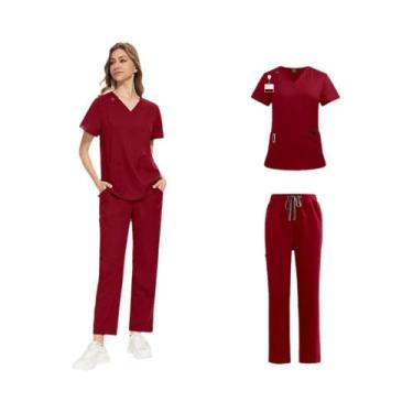 Imagem de Conjunto De Scrubs Cirúrgicos Femininos De Alta Qualidade Para Enferme