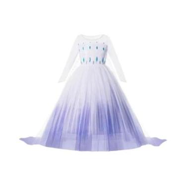 Imagem de Fantasia De Princesa Anna Elsa Para Meninas, Vestido De Aniversário E 