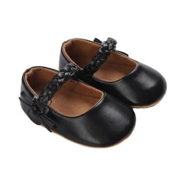 Imagem de Sapatos Antiderrapantes Pretos Para Bebês, Para Meninos E Meninas De 0